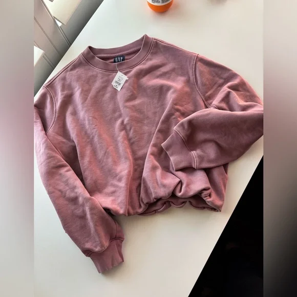 GAP Heavyweight French Terry Bubble Sweatshirt XS Petite - Picture 3 of 6